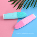 2020 New Battery powered Portable Cleaning Face Cleansing Brush Facial Mini Soft  Silicone ultrasonic Facial Cleansing Brush